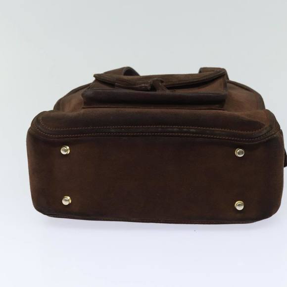 CELINE Hand Bag Suede Brown Auth 80059 - Picture 9 of 16